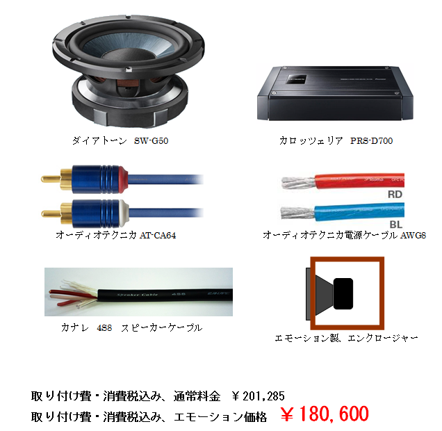 ハイエンド・サブウーファーシステム1 ダイアトーンWS-G50